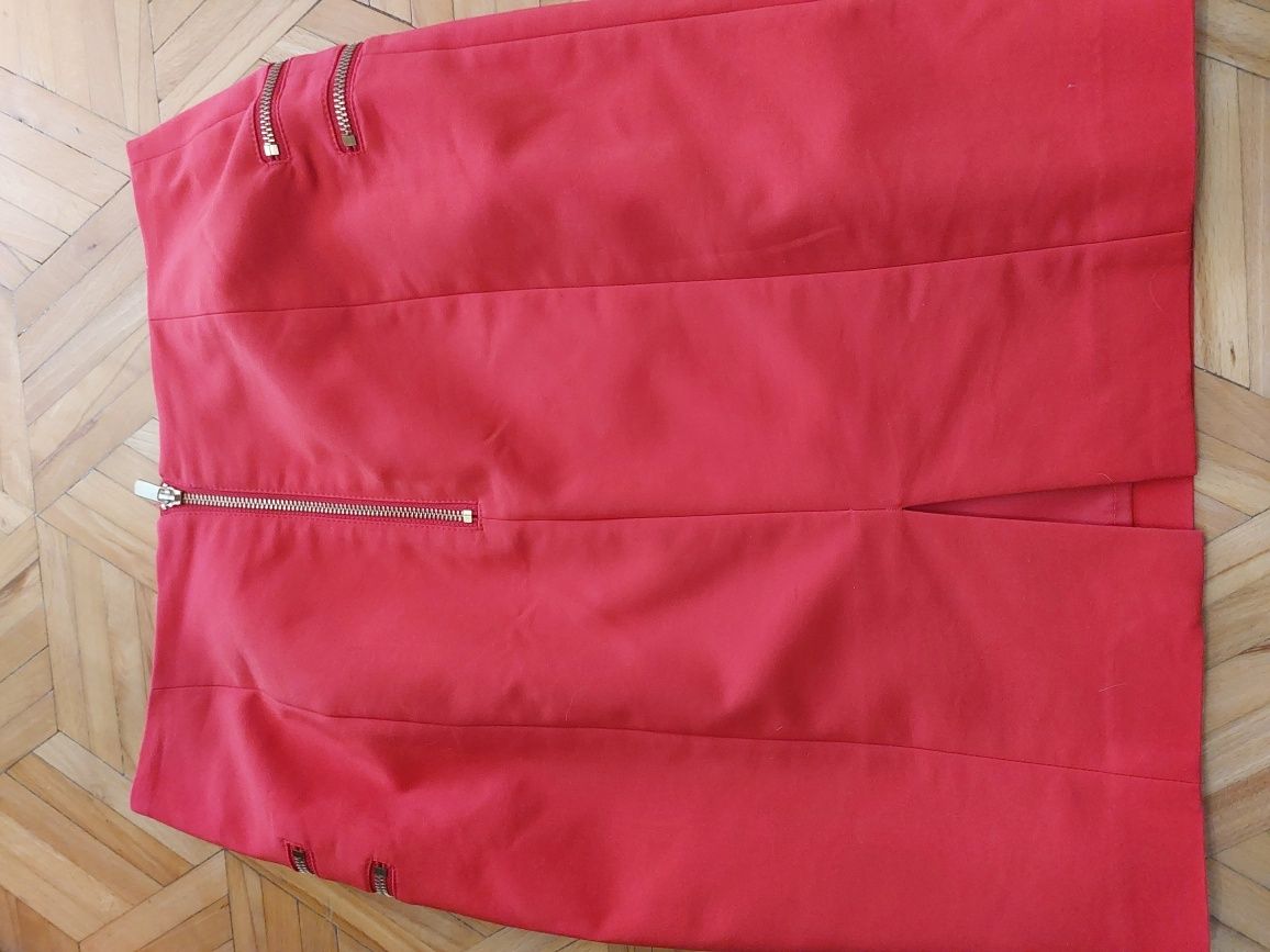 Spódnica czerwona 38 H&M