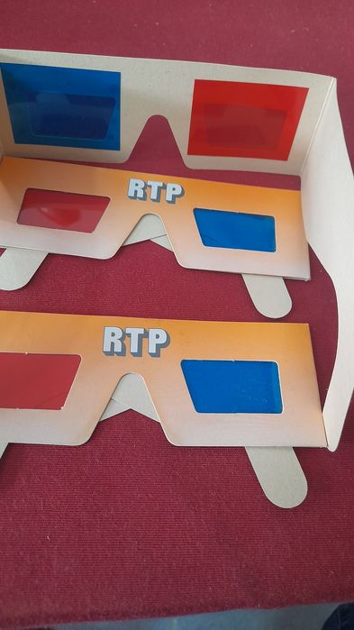 Óculos RTP 3D Anos 80