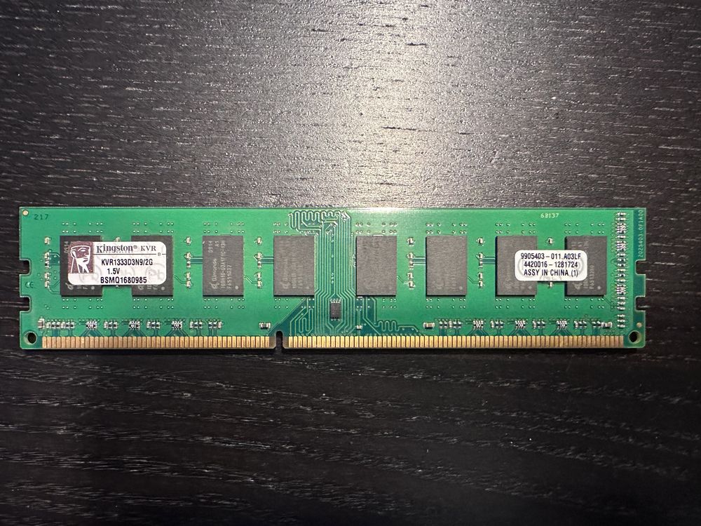 Pamięć RAM Kingston DDR3 2GB 1333MHz