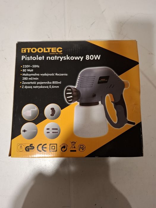 Pistolet natryskowy TOOLTEC nowy 80w