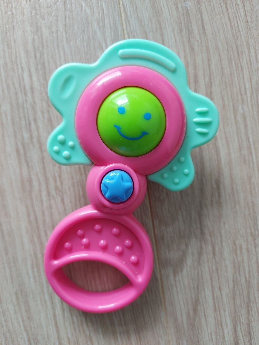 Zabawki sensoryczne niemowlęce grzechotki gryzaki przytulanka klucze