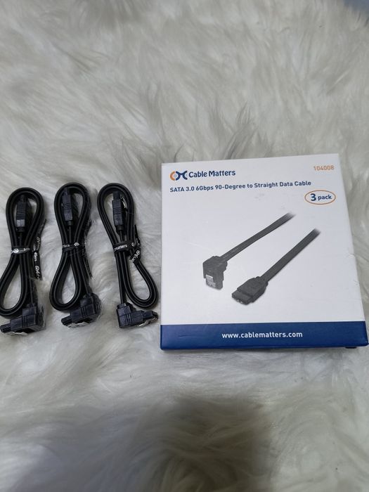 Kable SATA 3.0 Cable Matters – zestaw 3 sztuki