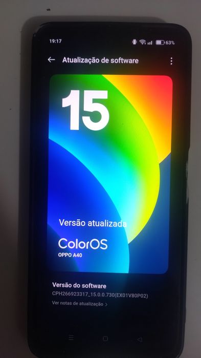 Oppo A40 – 4GB RAM + 128GB – Preto – como novo