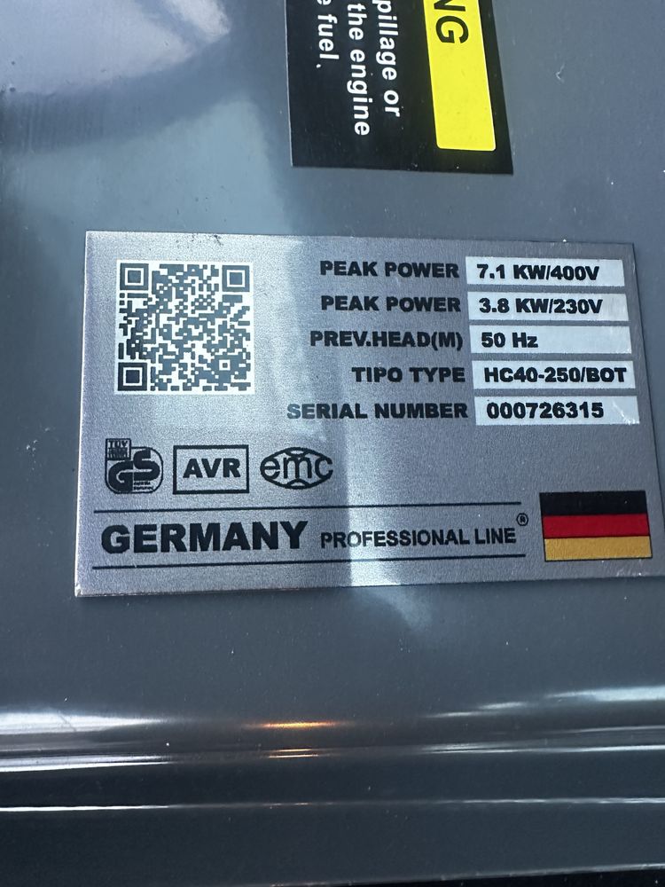 Agregat Prądotwórczy DIEERDOG D5566G