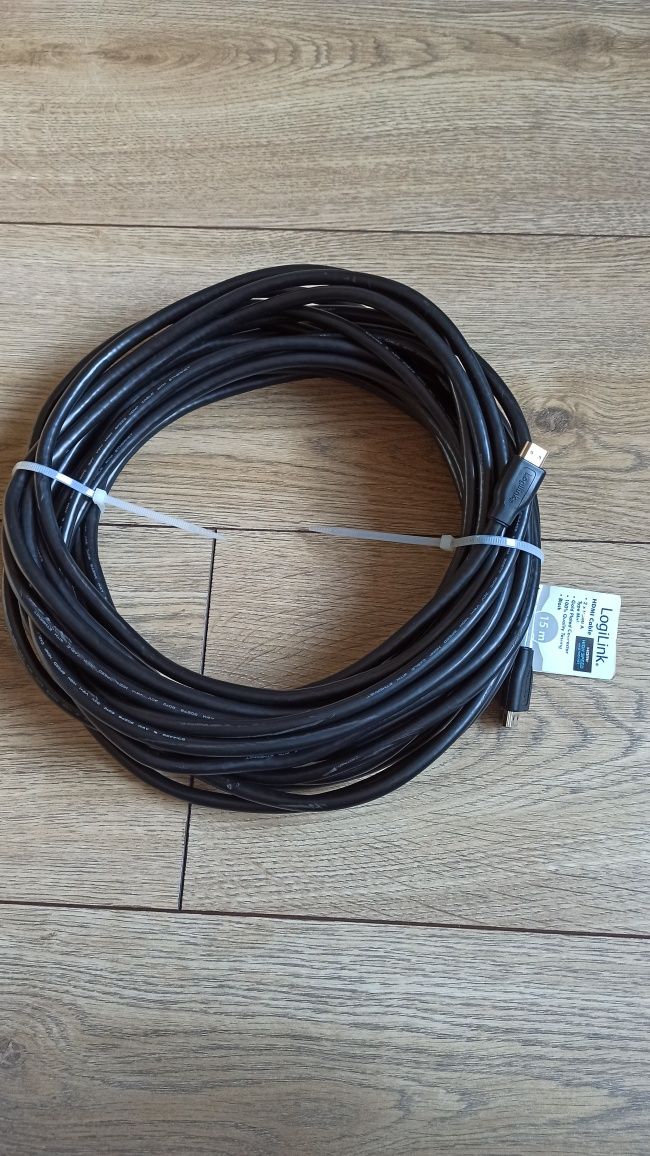 Kabel HDMI z ethernet Logilink 15m