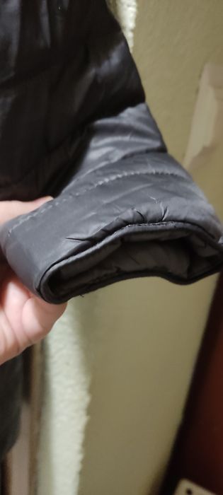 Długa kurtka pikowana (płaszczyk dwustronny) rozmiar L) damski