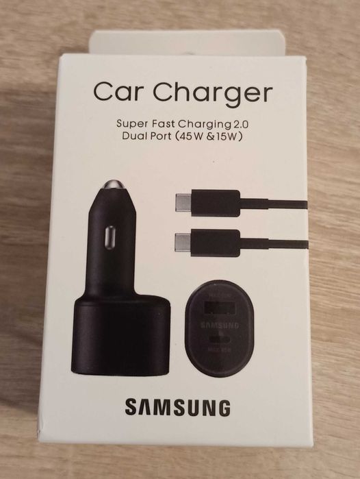Super Szybka Ładowarka Samochodowa Samsung 45W