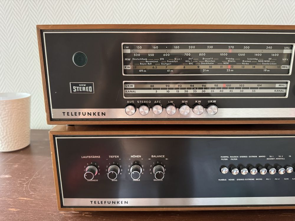 Radio i Wzmacniacz Telefunken T101 + V101 HIFI
