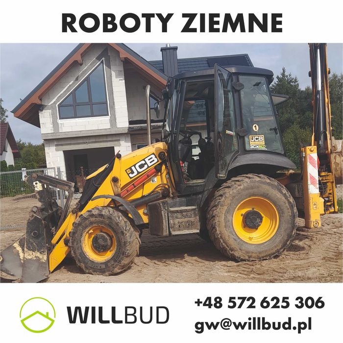 Usługi koparko-ładowarką + operator