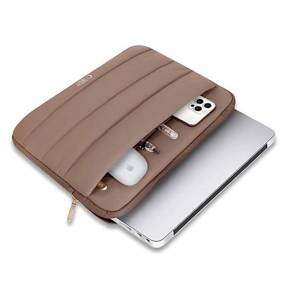 Torba Tech-Protett Fluffy na laptopa 15-16 - brązowa