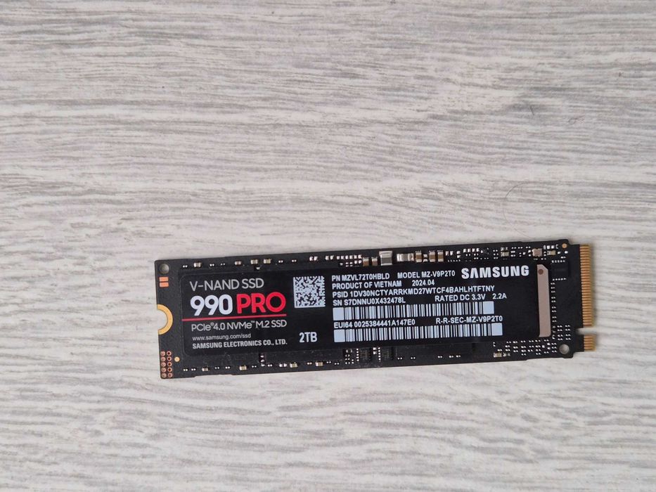 ТОП M.2 SSD диск 2TB Samsung 990 PRO (7450MBs\PCI-e 4.0 x4) Trade-IN