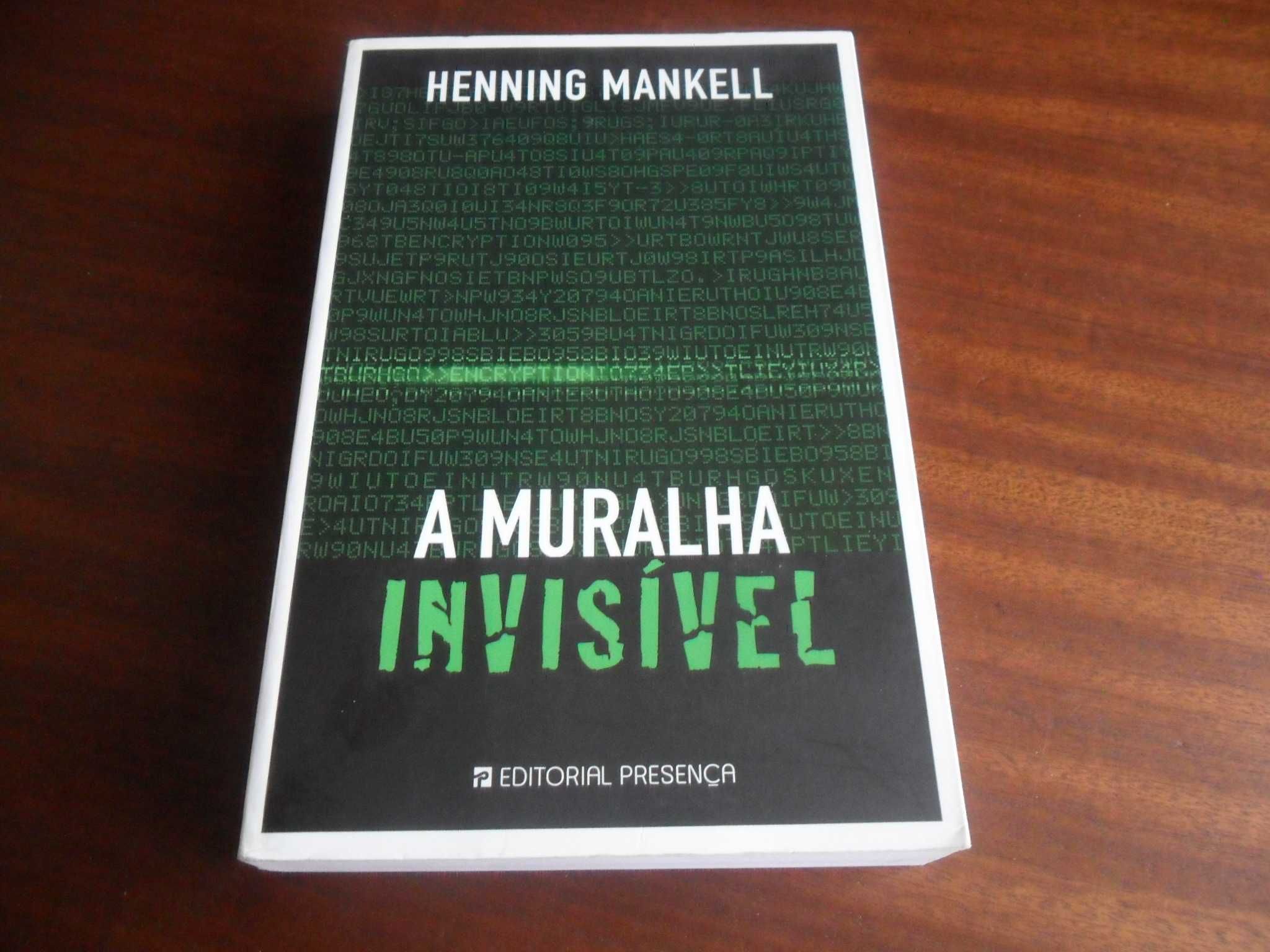 "A Muralha Invisível" de Henning Mankell - 1ª Edição de 2008