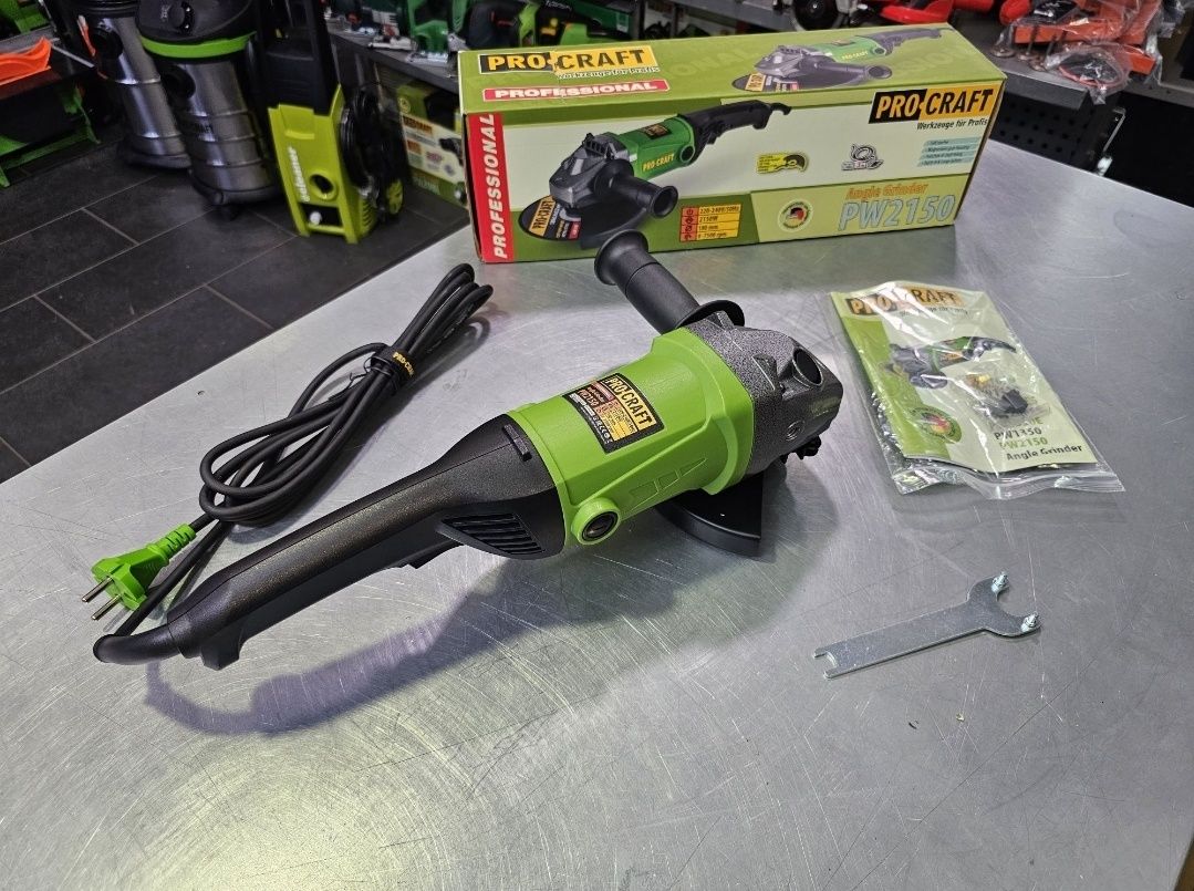 180 Болгарка ProCraft PW2150 Professional Плавный пуск 2150Вт