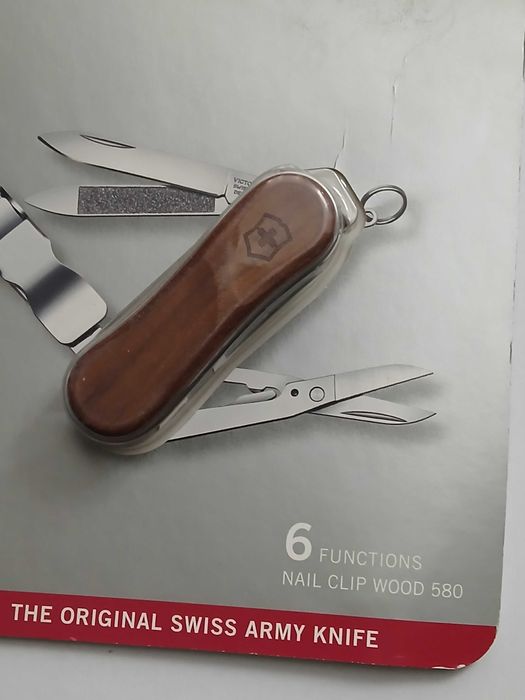 Scyzoryk Victorinox Nail Clip 580 Wood - 0.6461.63B1*oryginał*nowy