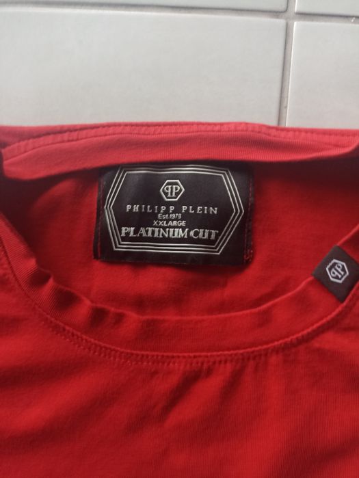 Koszulka czerwona Philipp Plein