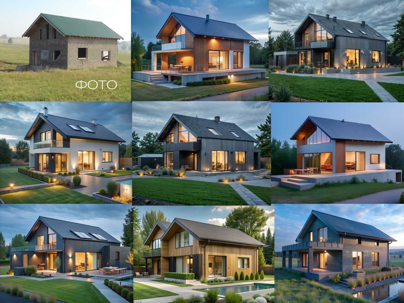 Архітектурний проект будинку ПО ФОТОГРАФІЇ