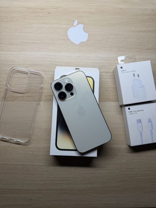iPhone 14 Pro złoty 256gb bateria 100% komplet