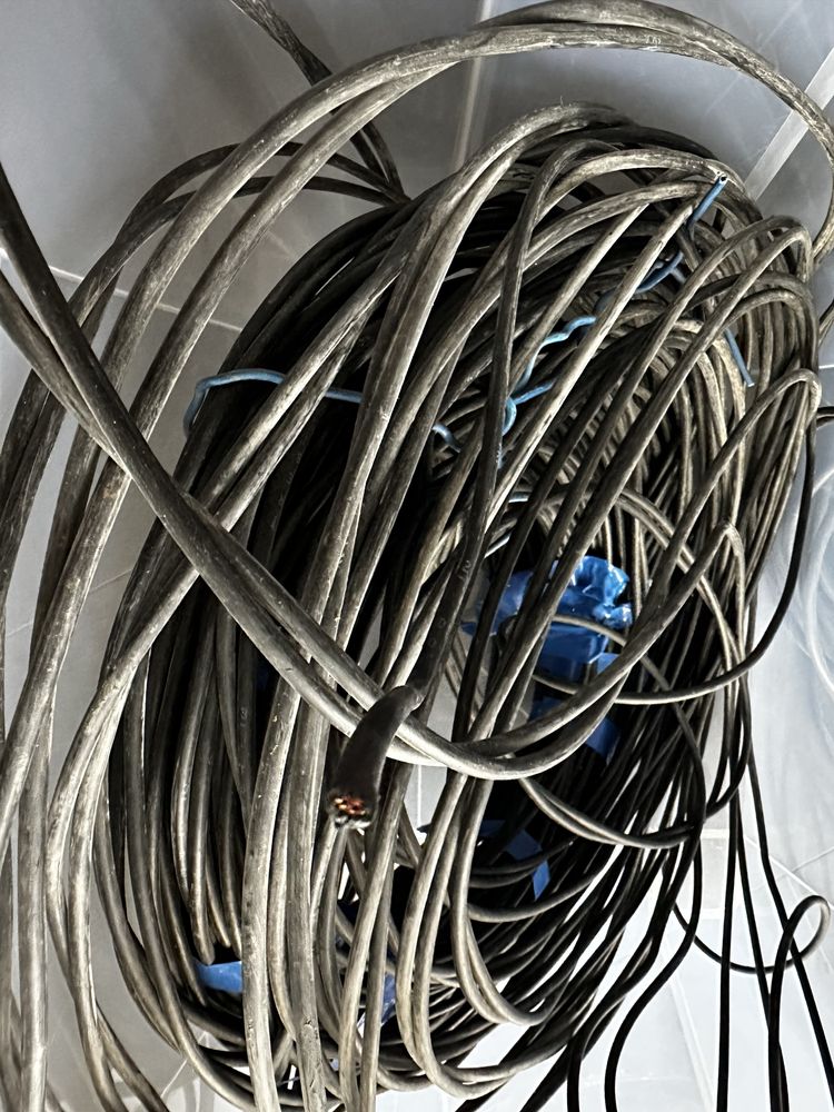 Cabo eletricidade em cobre
