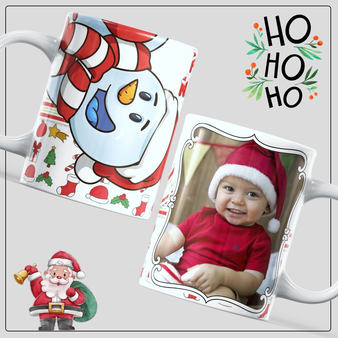 Caneca de natal personslizada com foto