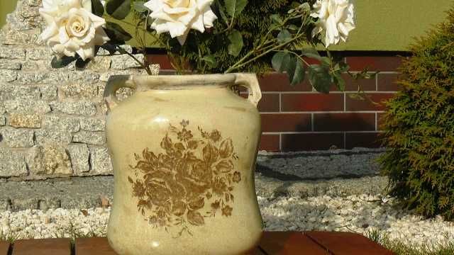 Piękny wazon ceramiczny Hand Made INDONEZJA retro vintage