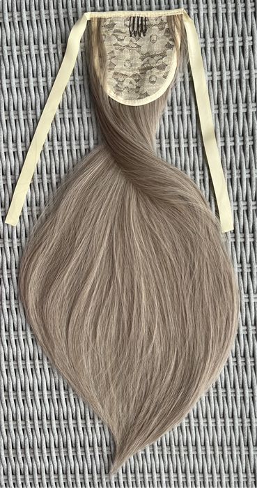 Premium Ultra włosy doczepiane, ciemny naturalny blond, kucyk