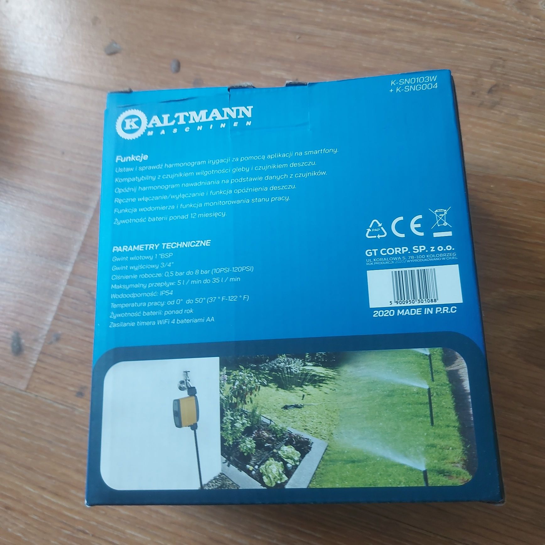 Elektroniczny system irygacji nawadniania z WiFi ogródków trawników sz