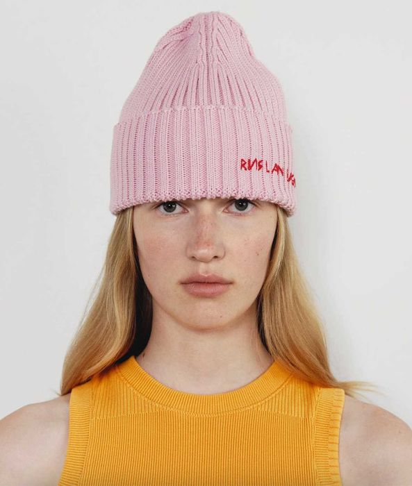 Шапка жіноча зимова з вовною ruslan baginskiy, рожева