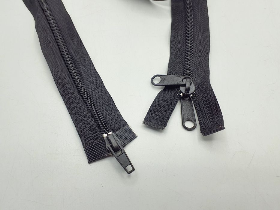 Zamek suwak czarny 165 cm.dwustronnie rozdzielczy. Promocja