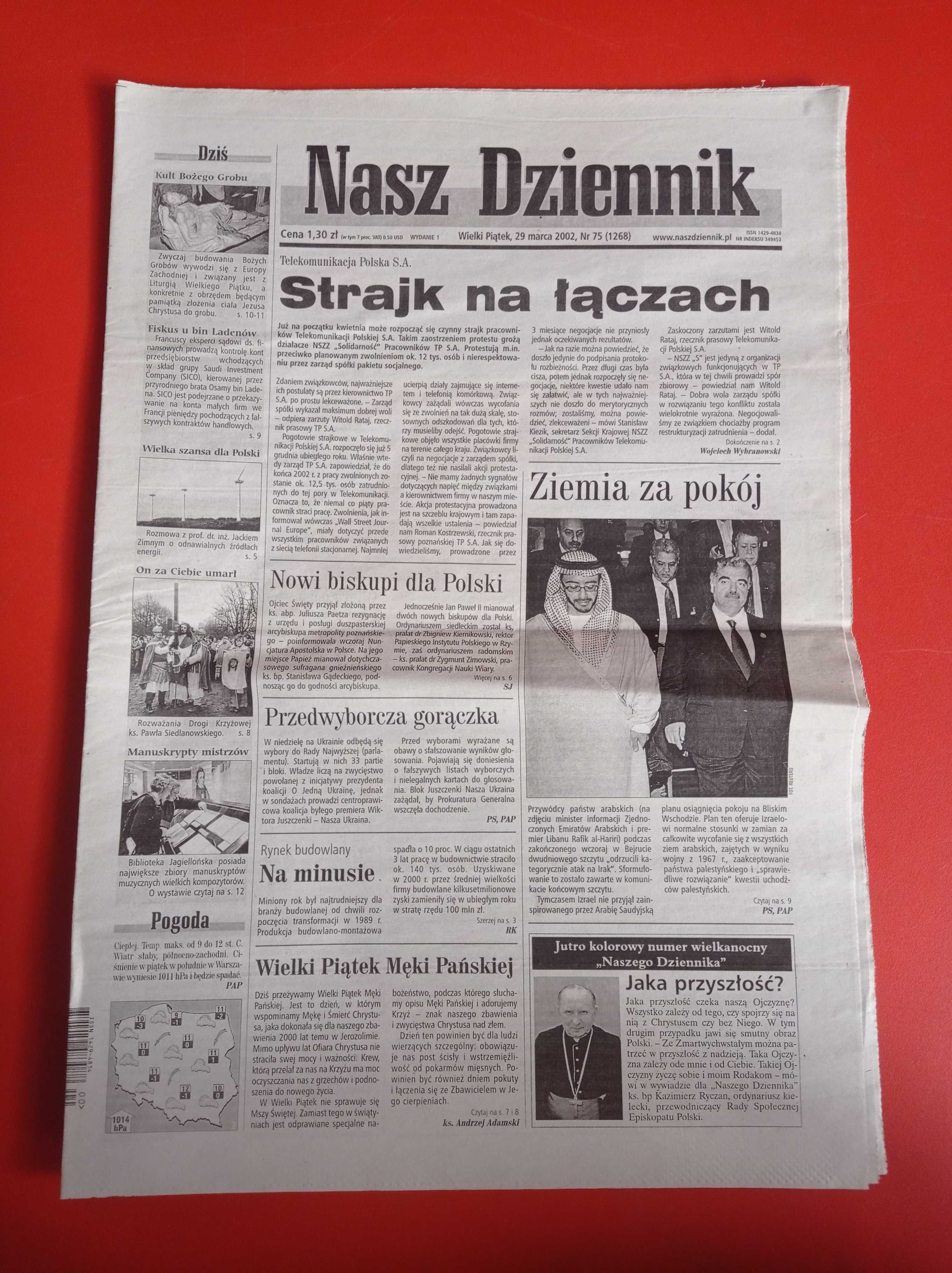 Nasz Dziennik, nr 75/2002, 29 marca 2002