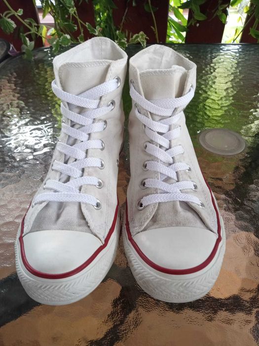 Buty białe Converse za kostkę rozmiar 39