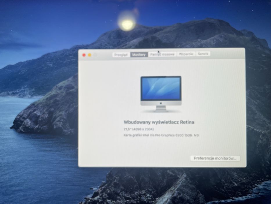 IMac Retina 4k Late 2015 21,5 Intel i5 8Gb 250SSD Sonoma/Monterey