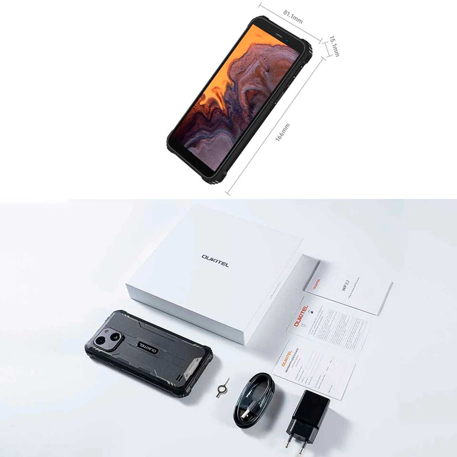Смартфон протиударний Oukitel WP32 4/128 Gb телефон IP69K NFC