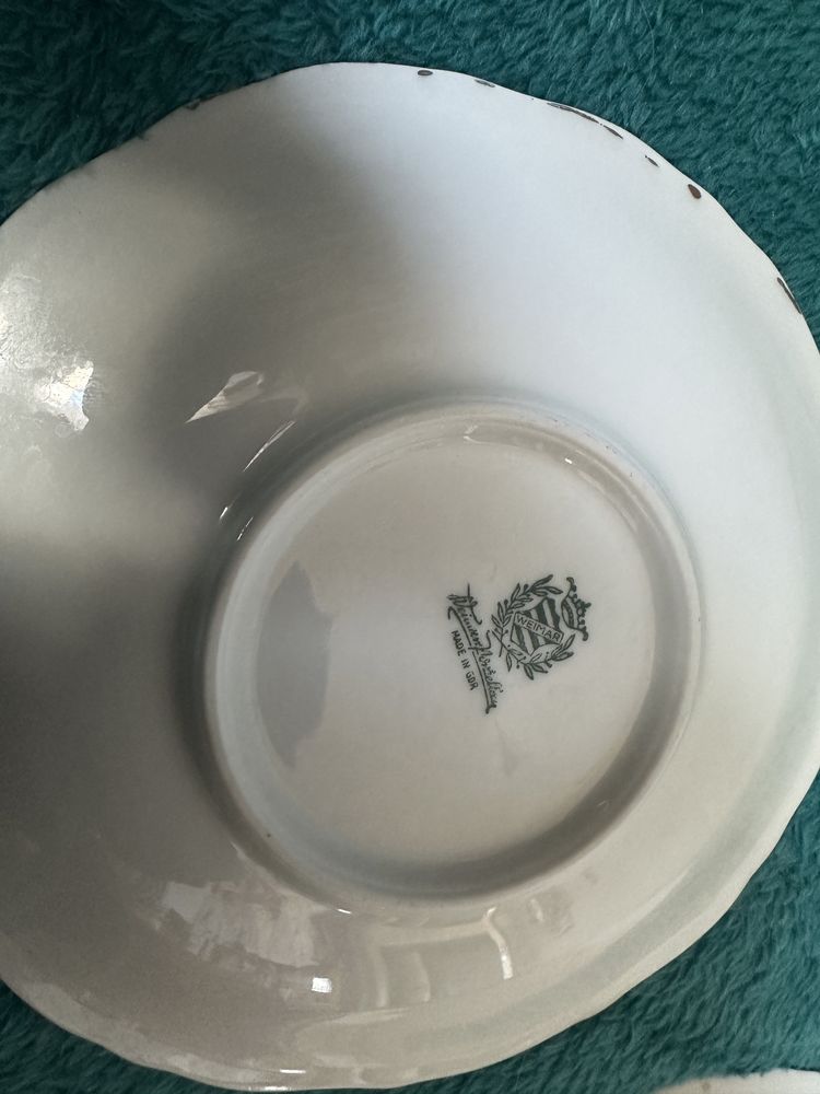 Trio Weimar Kobalt Echt porcelana