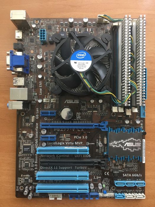 Материнка Asus P8Z77/Оперативка Transcend DDR3/ Процесор Intel Corei5