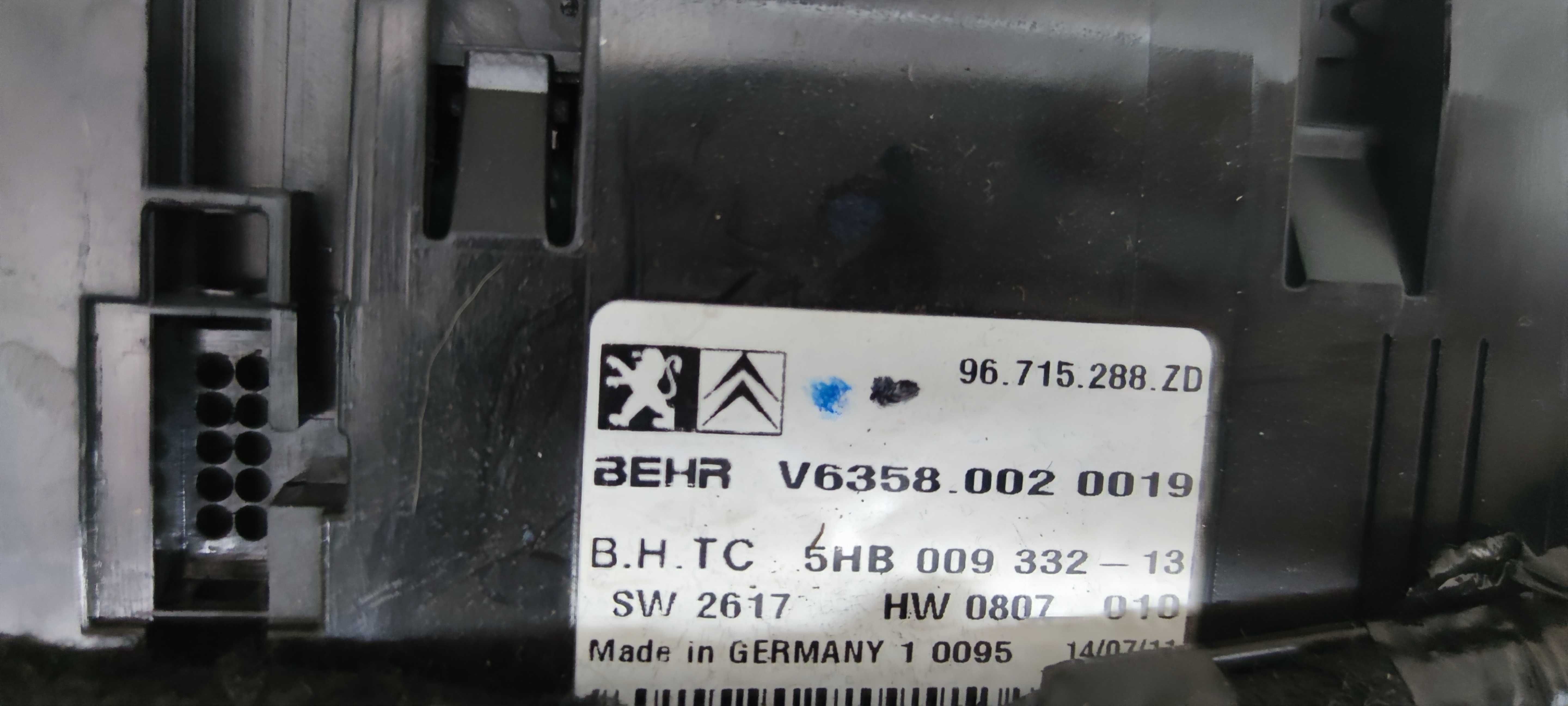 Radio Nawigacja Citroen C5 X7 III Panel Nawiewu Klimatyzacji