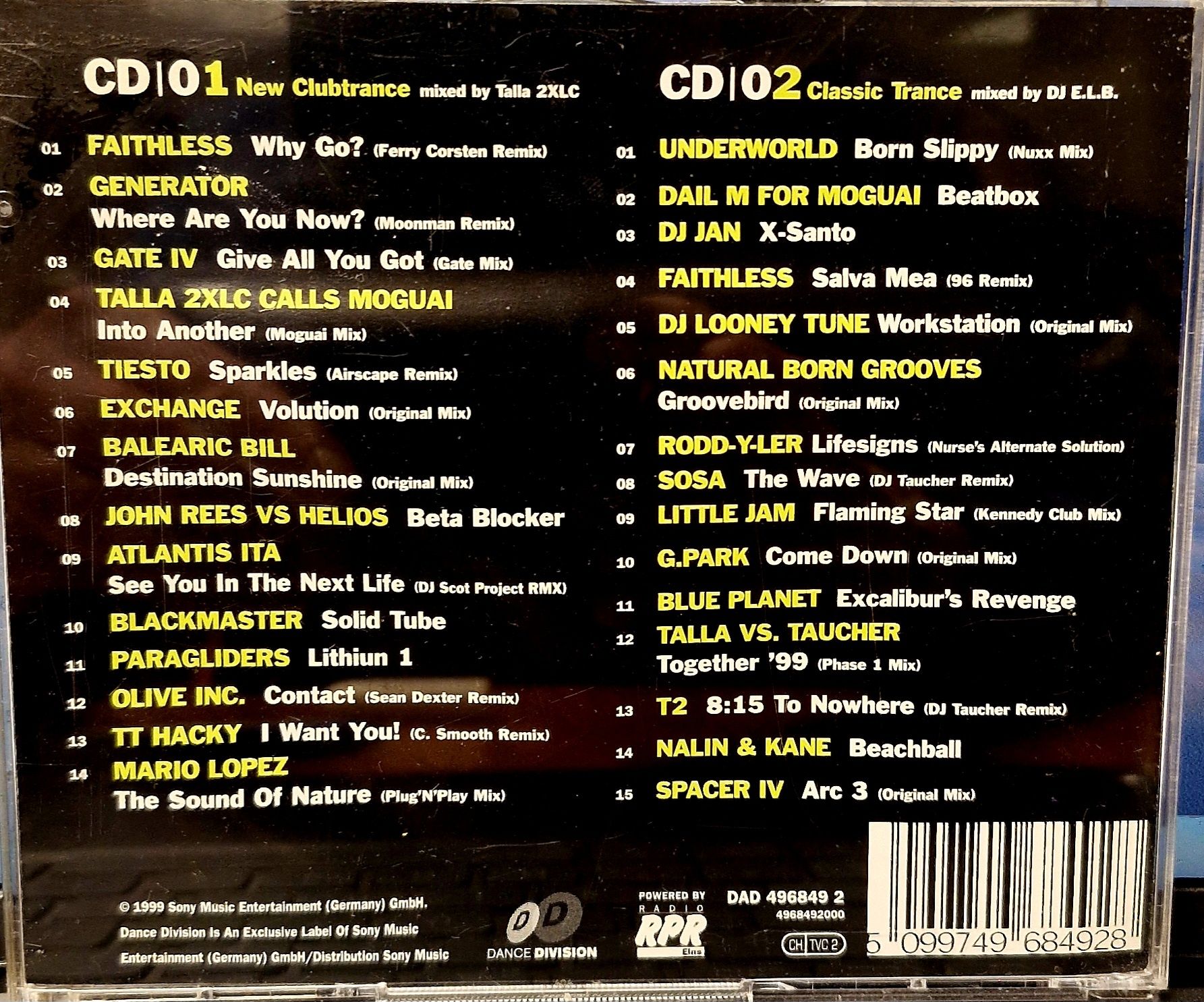 15 Years Of Technoclub - The Anniversary Compilation 2xCD 1999 Germany