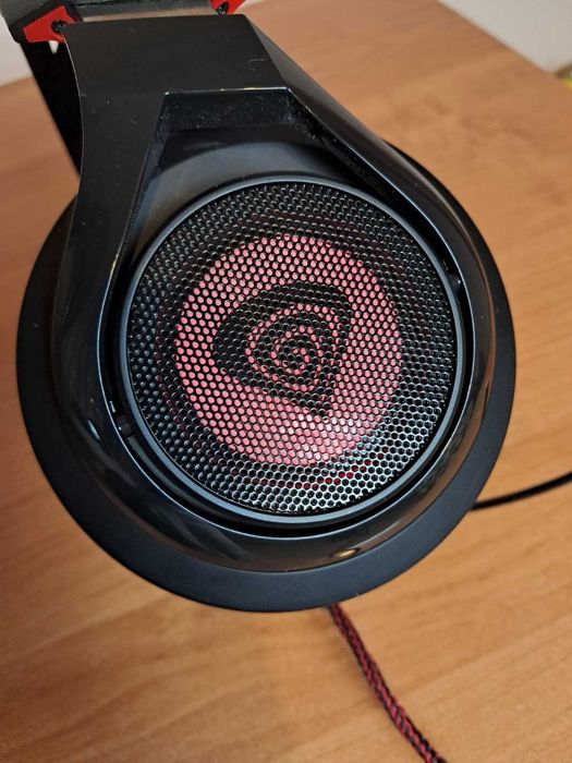 Słuchawki Gamingowe Nauszne Przewodowe Z Mikrofonem Podświetlane