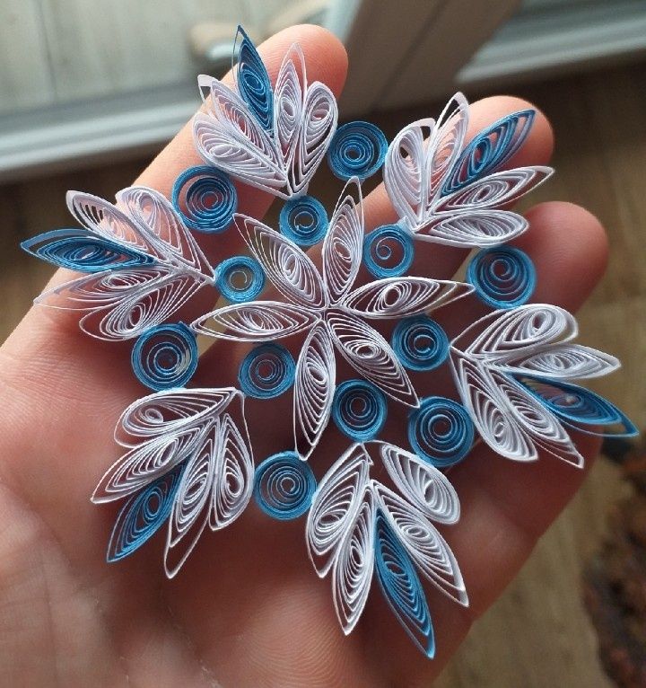 Śnieżynki gwiazdki na okno choinkę QUILLING RĘKODZIEŁO