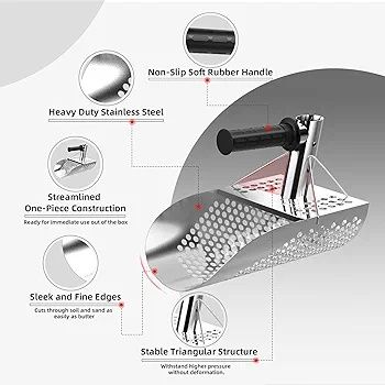 Sandscoop Colher Detetor Detector Metais Novo