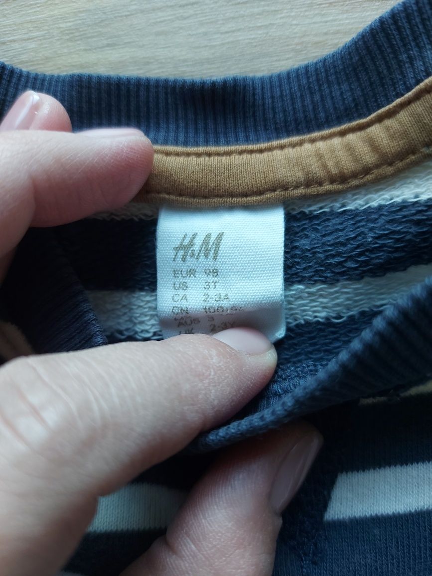 Zestaw bluza dresowa + spodnie joggersy - H&M rozm. 98