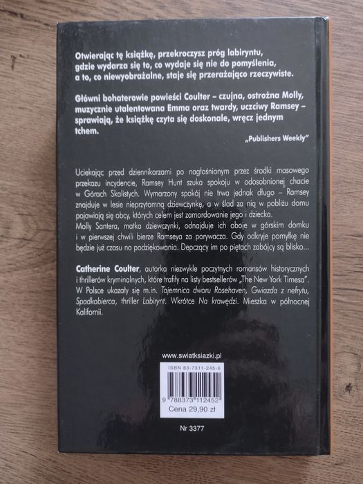Książki 2 szt. triller Catherine Coulter  Cel, Labirynt