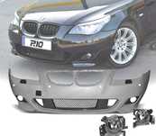 PÁRA-CHOQUES FRONTAL BMW E60 E61 07-10 COM PDC LOOK PACK M + FAROIS NEVOEIRO