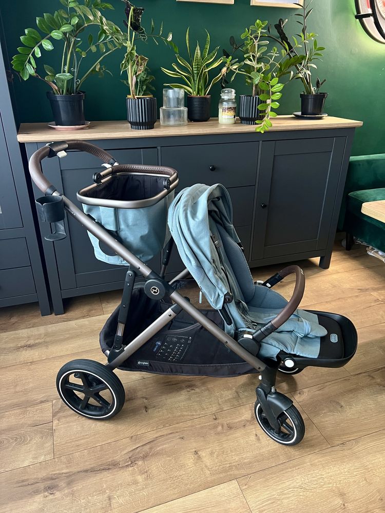 Wózek dziecięcy Cybex Gazelle S – Sky Blue, rok po roku lub bliźniaczy