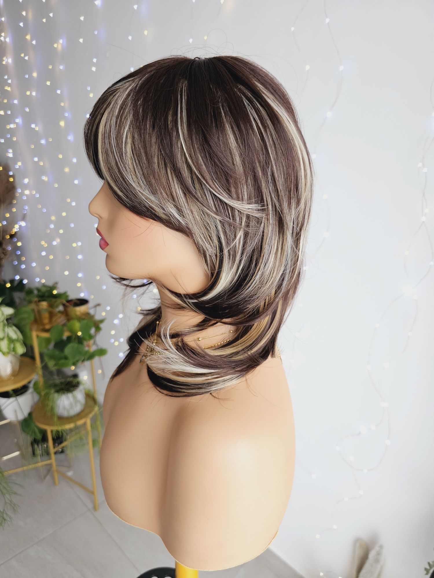 Peruka brąz blond baleyage 3D Tina
