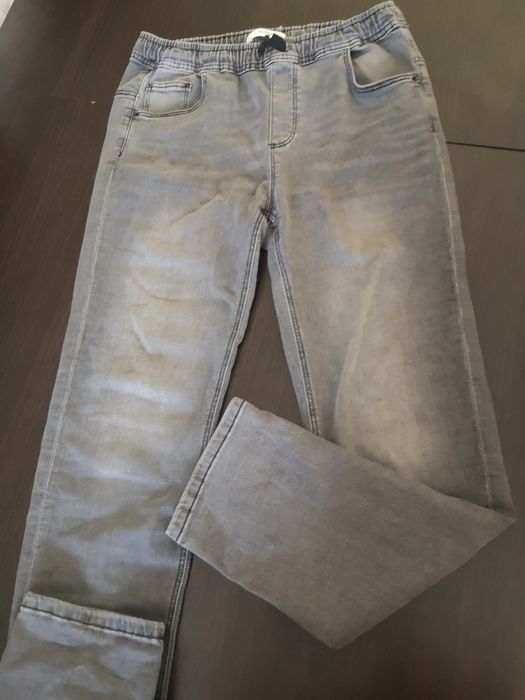 Spodnie jeansy  szare 170 rezerwed