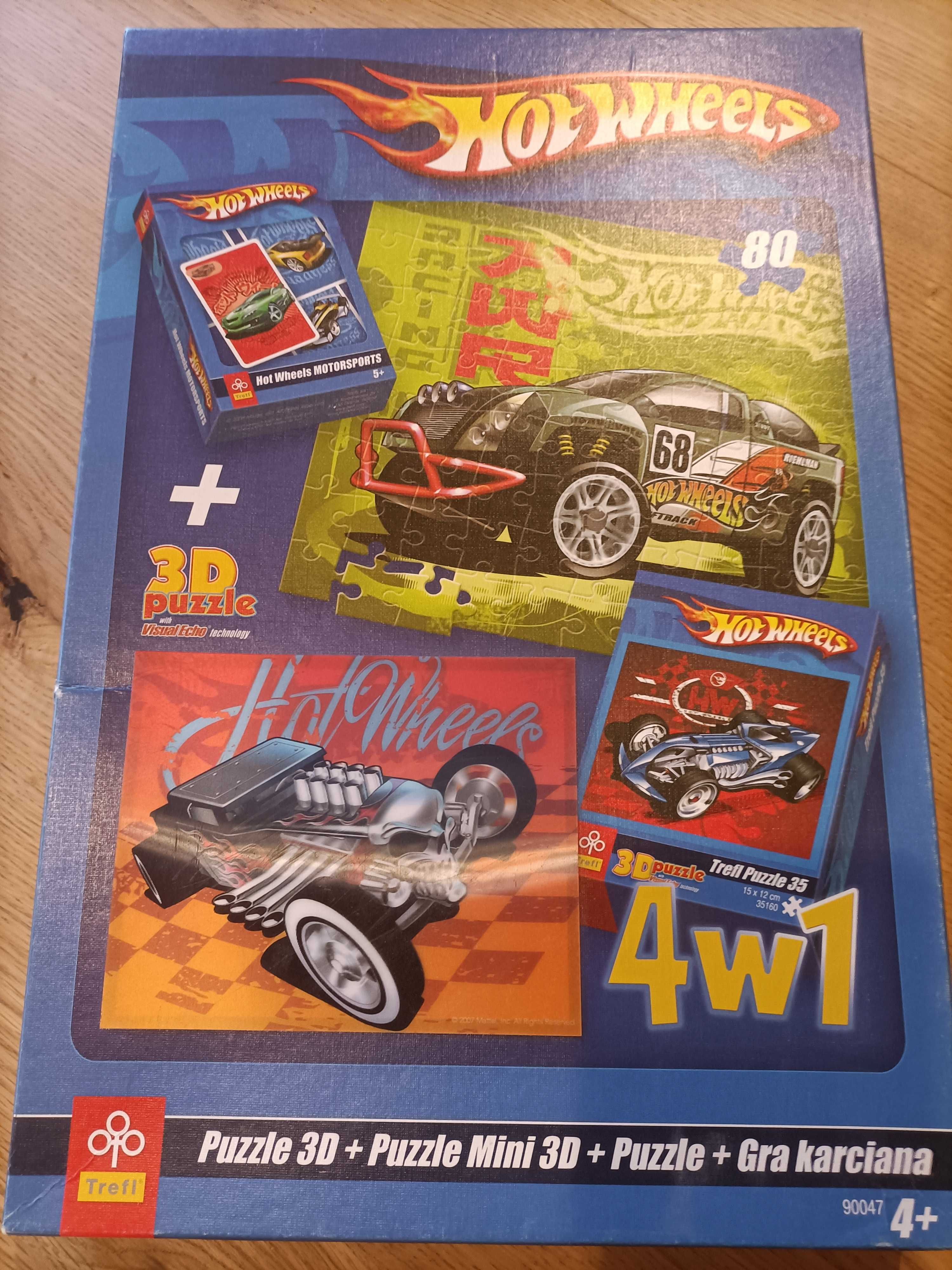 Puzzle Hot Wheels zestaw