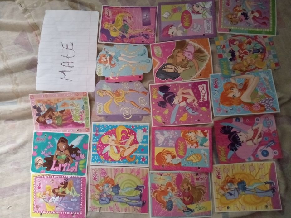Kartki do segregatora winx