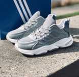 Мужские кроссовки Adidas Серые летние спортивные кроссовки Адидас