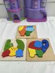 Montessori Puzzles Animais da Selva em madeira