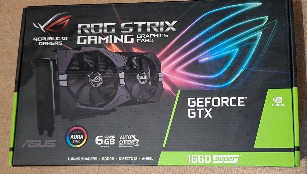 Karta Graficzna Asus GTX 1660 Super  Rog Strix Gaming 6GB